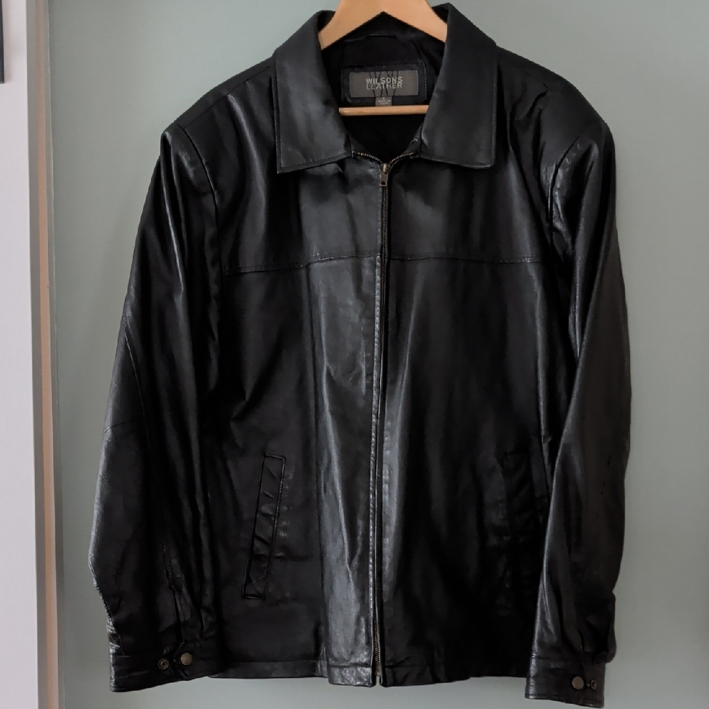 Wilsons Leather Men's Classic Black Jacket